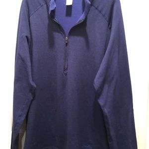 Patagonia Mens 1/4 Zip Blue Sweater Size XL